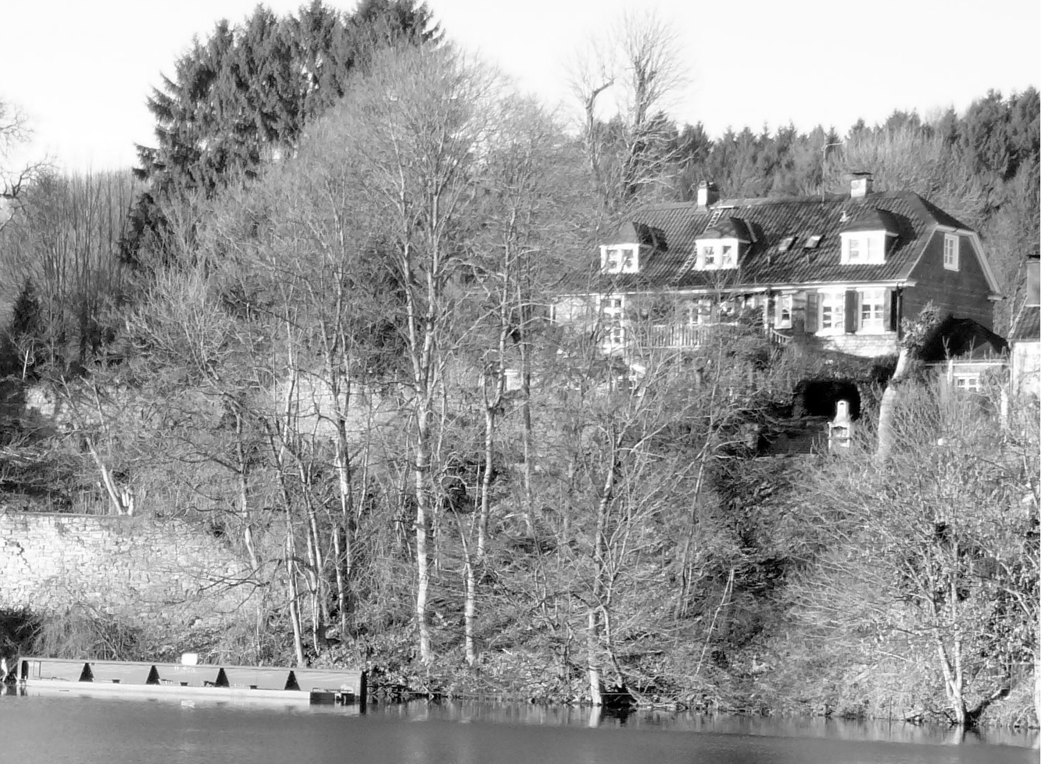 Amtshaus Südseite Ausschnitt schw.-weiß